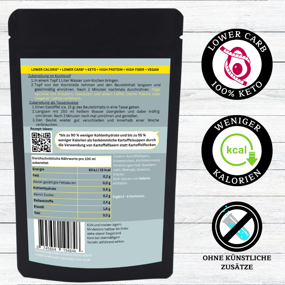 Kartoffelsuppe ohne Kohlenhydrate cremig