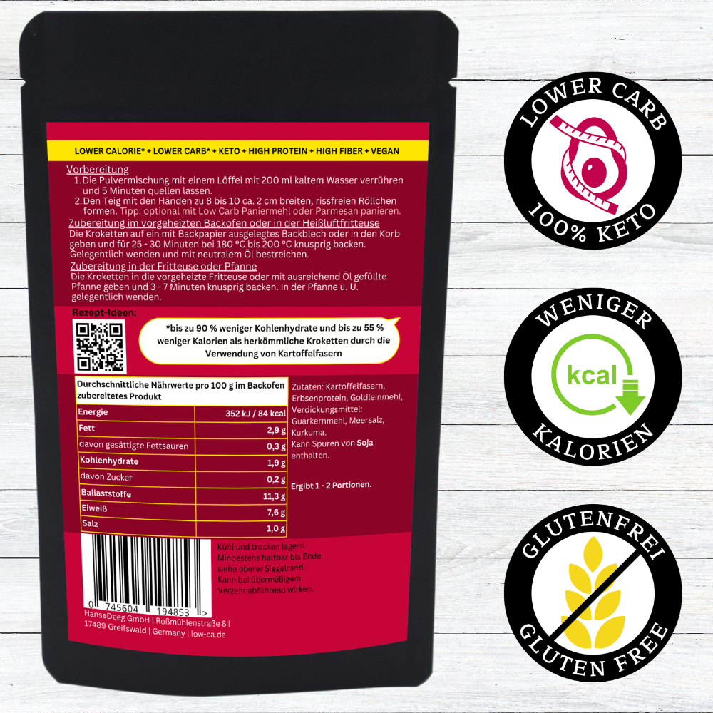 Kroketten ohne Kohlenhydrate knusprig