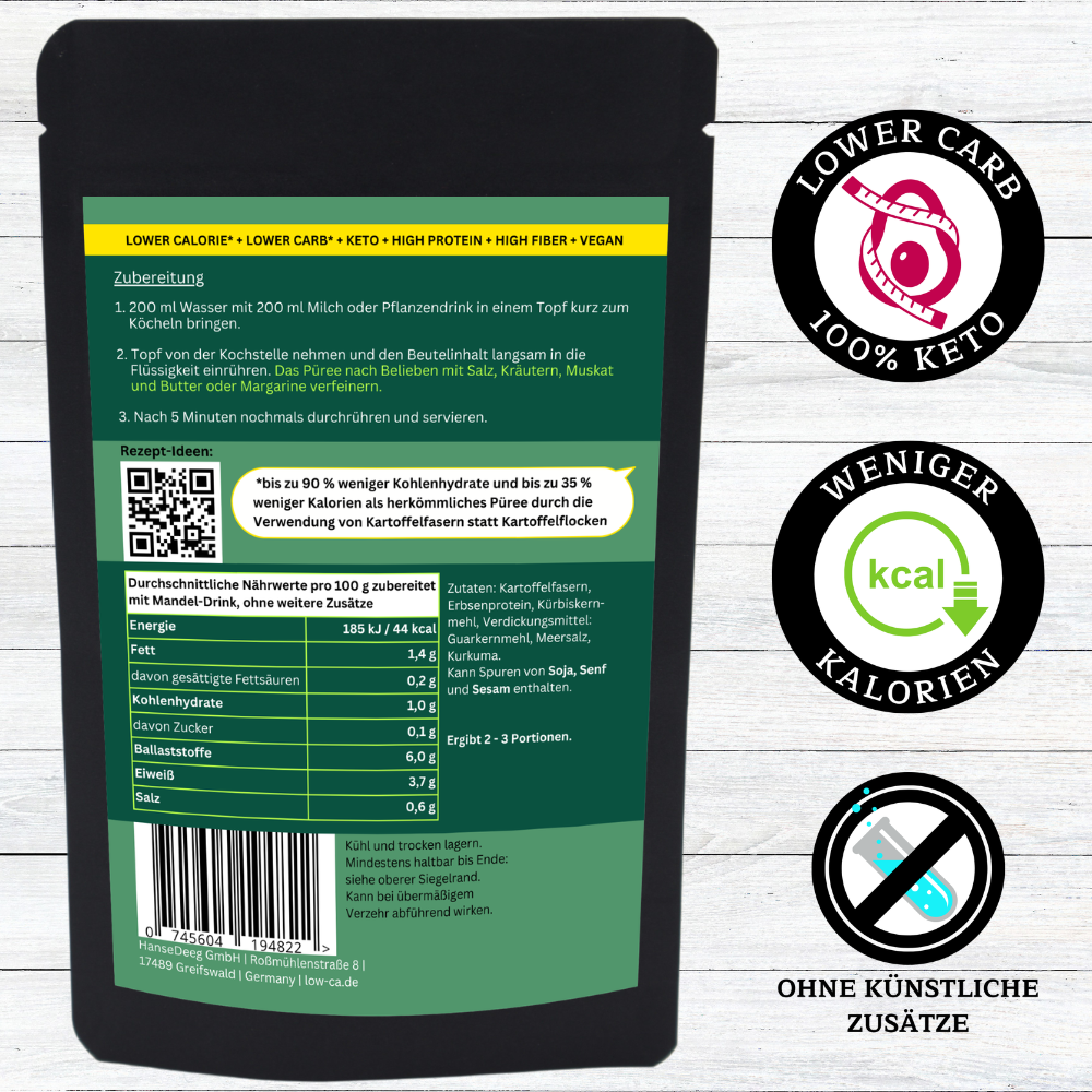 Low Carb Kartoffelbrei cremige Konsistenz