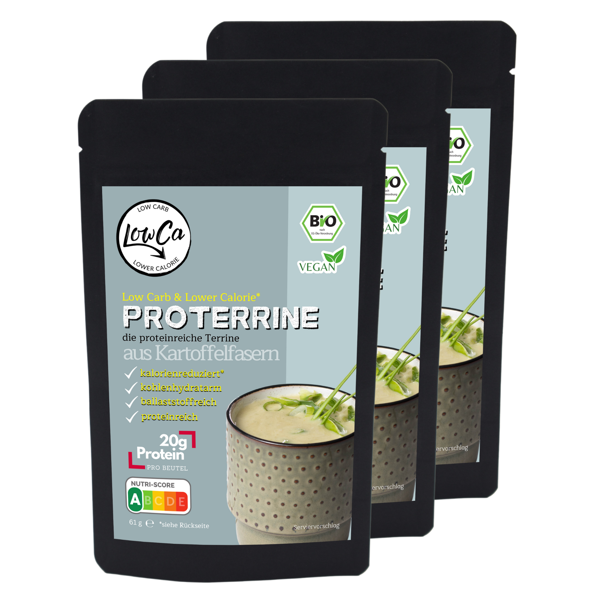 low carb kalorienarm kartoffelsuppe rezept proteinreich eiweißreich fix sparpaket