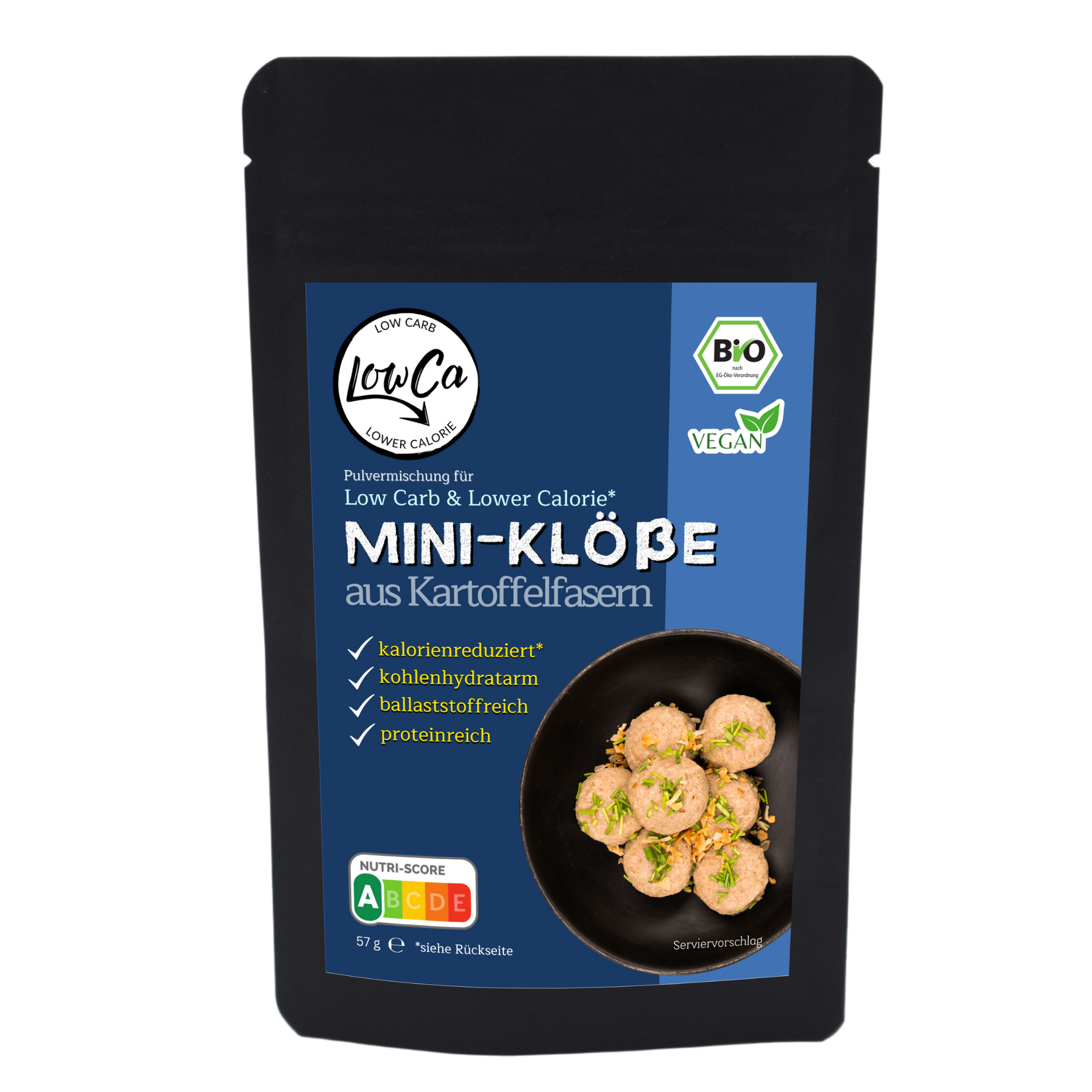 low carb kalorienarm rezepte diät klöße proteinreich eiweißreich fix ballaststoffe