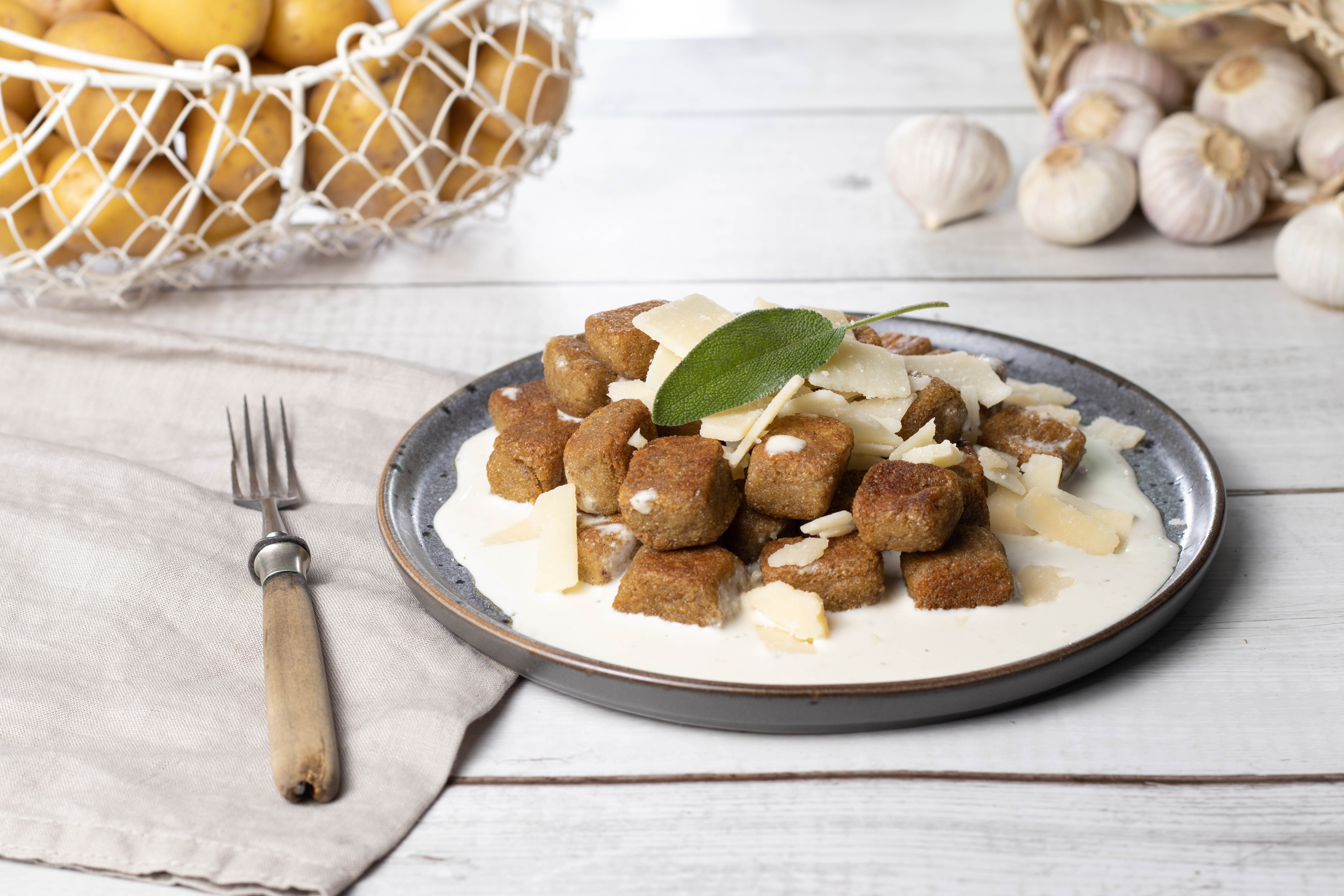 low carb kalorienarm gnocchi gericht abendessen mittagsessen zubereitet 