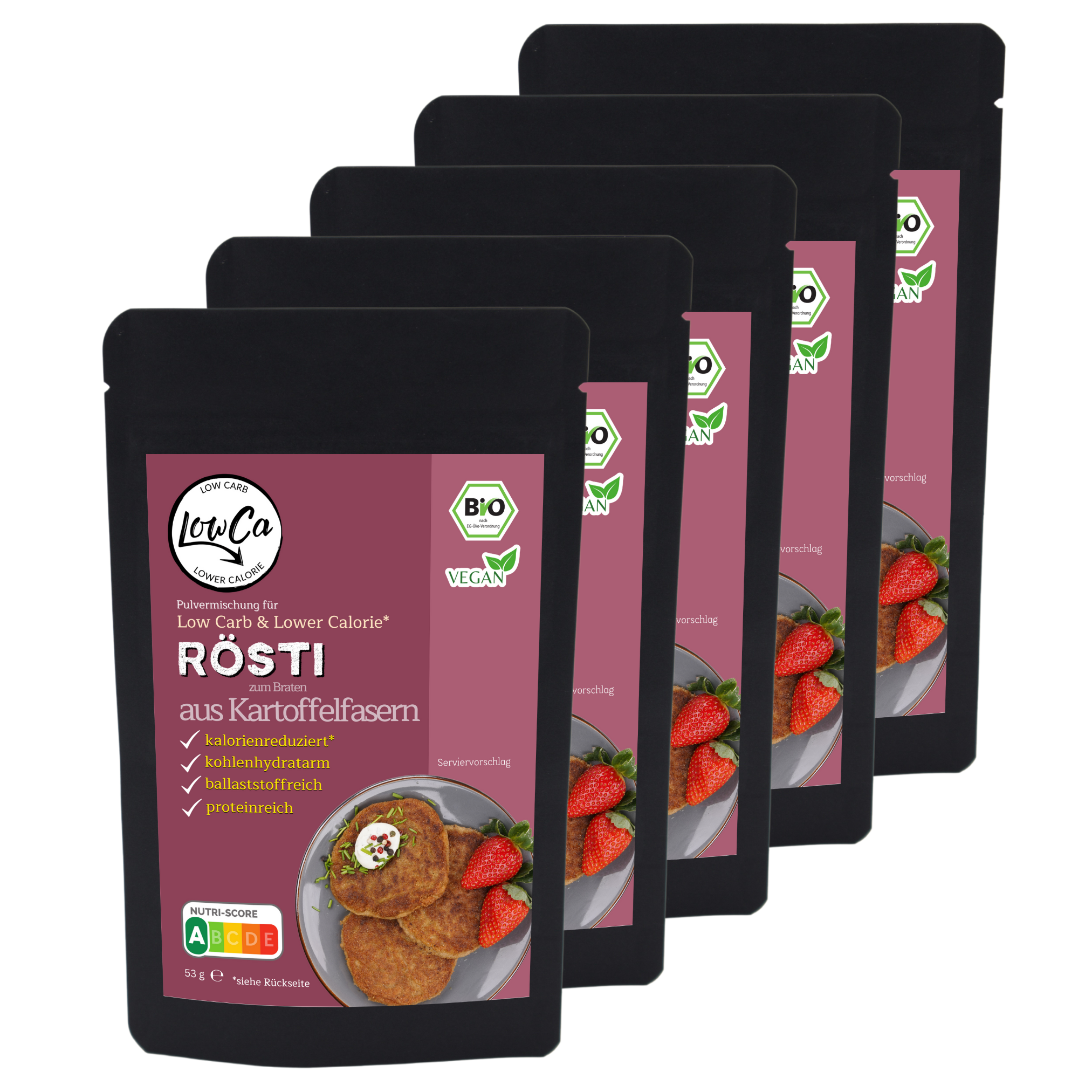 low carb kalorienarm rösti sparpaket rezepte pancakes wraps fix