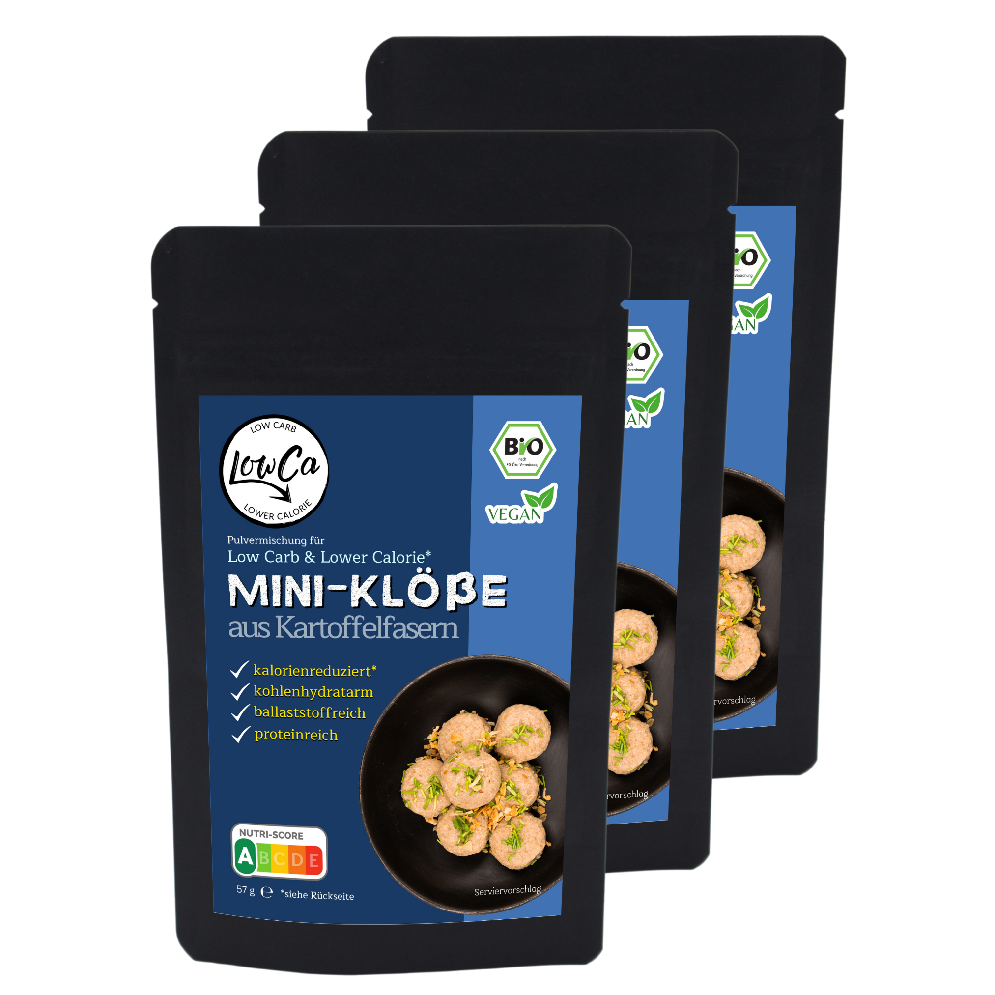 low carb kalorienarm rezepte diät klöße proteinreich eiweißreich sparpaket fix